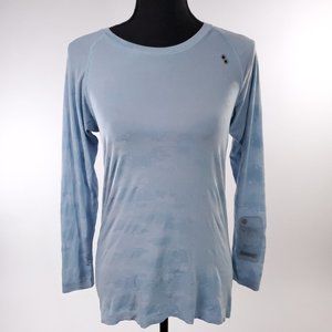 Nike Dri Fit Seamless Long Sleeves Blue Geometric